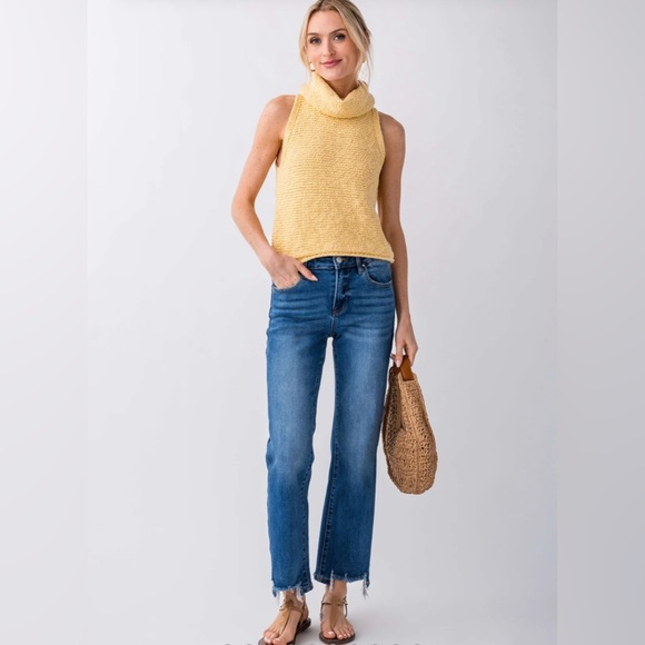 Risen High Rise Stem Hem Jeans by Social Threads, sz 28 - Picture 4 of 12